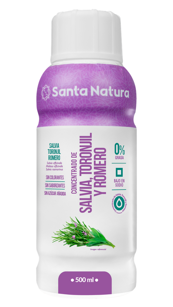 Concentrado de salvia, toronjil y romero