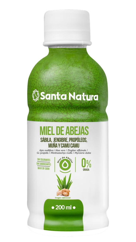 Miel de abejas sábila jengibre, propóleo, muña