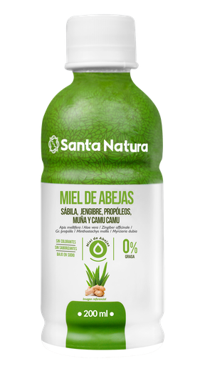 Miel de abejas sábila jengibre, propóleo, muña